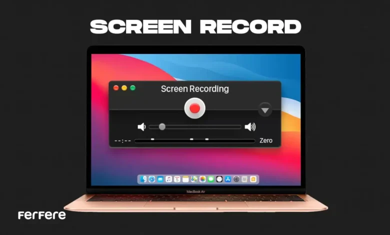 اسکرین رکورد مک بوک