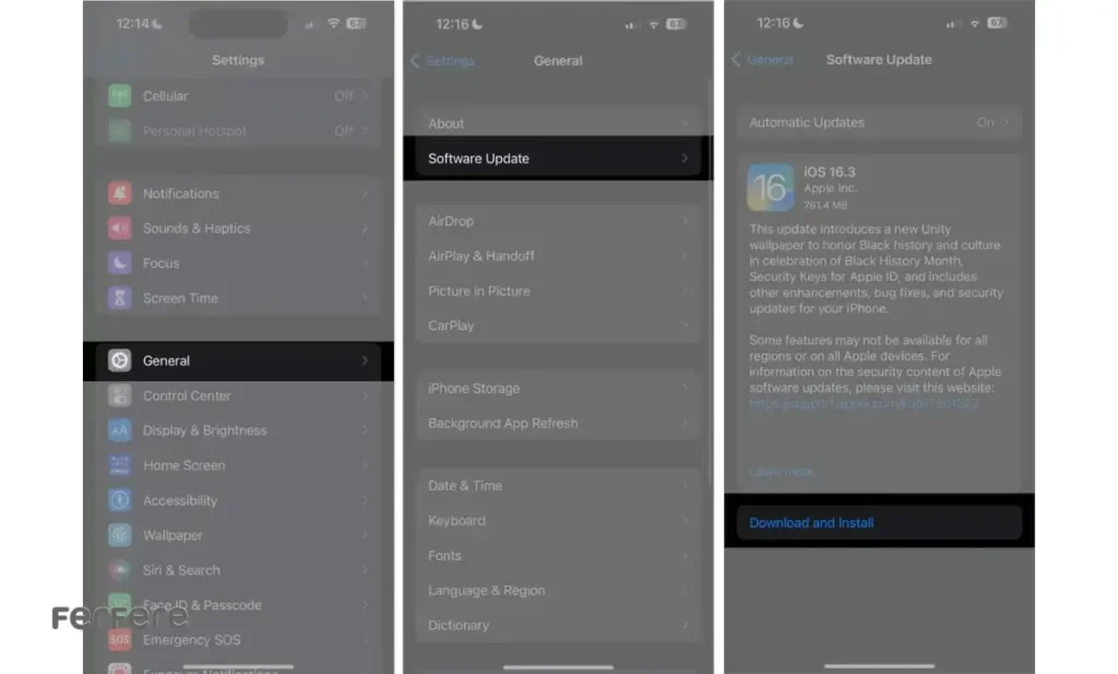 وارد کردن پسورد به Apple Passwords