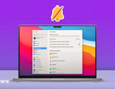 خاموش کردن نوتیفیکیشن آیفون روی مک بوک
