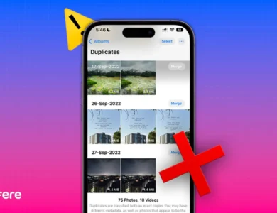حذف عکس های تکراری آیفون