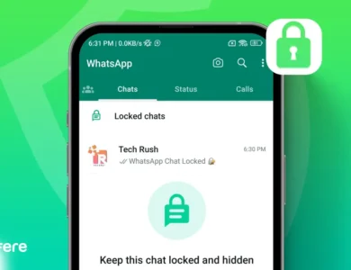 مخفی کردن چت قفلشده واتساپ