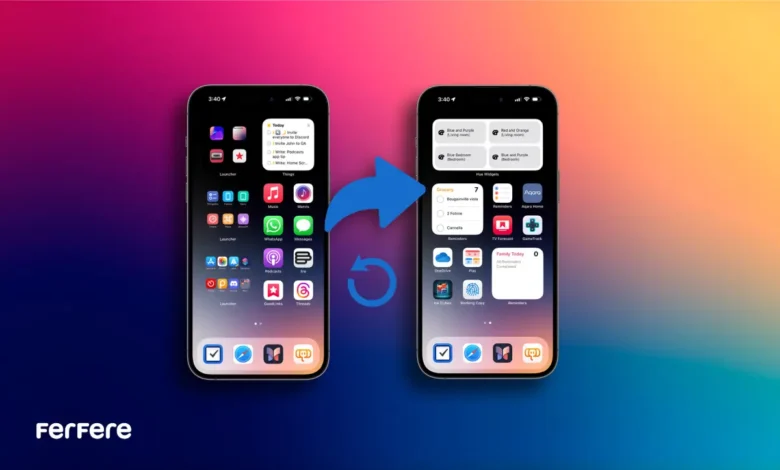 ریست صفحه اصلی آیفون