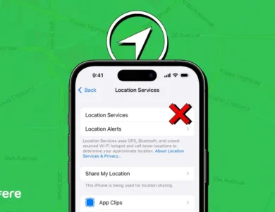 رفع مشکل GPS آیفون درios 18