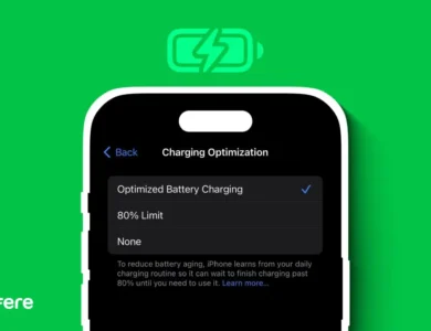 شارژ بهینه باتری آیفون