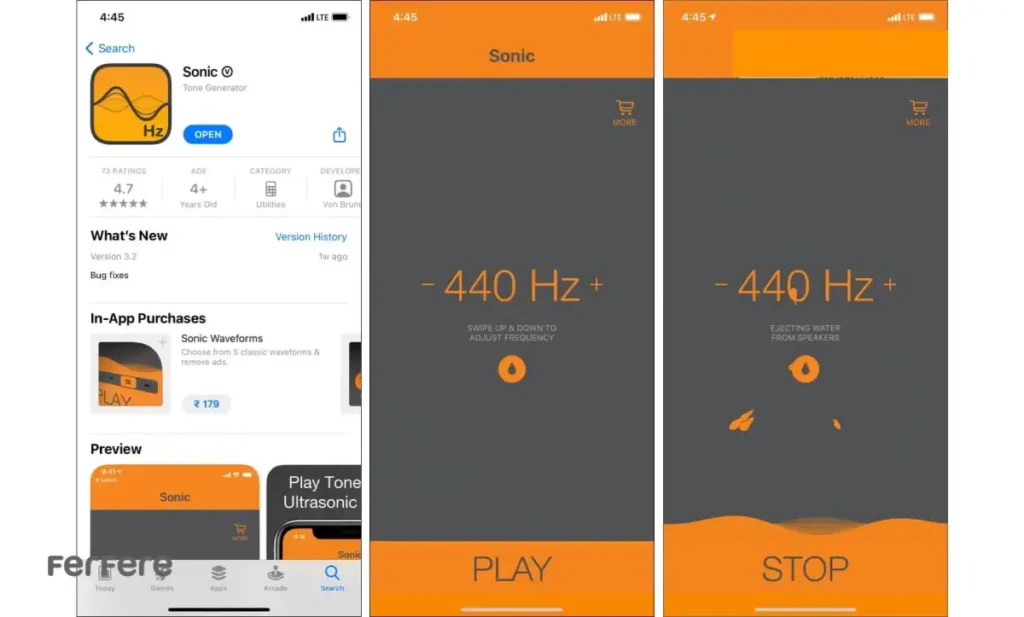 خارج کردن آب از اسپیکر آیفون