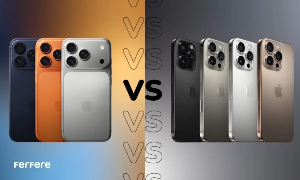 مقایسه آیفون ۱۷ پرو و آیفون ۱۶ پرو