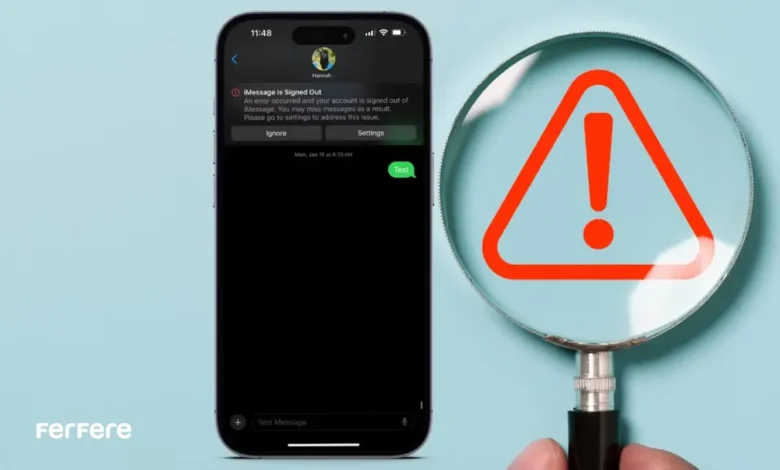 رفع خطای iMessage در آیفون