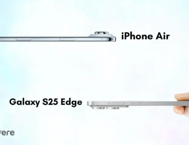 مقایسه آیفون Air و سامسونگ Galaxy S25 Edge