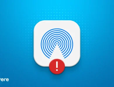 رفع مشکل ایردراپ آیفون