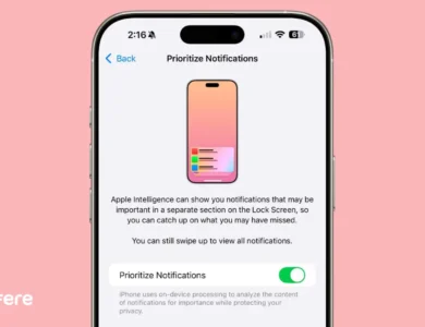 Priority Notifications آیفون
