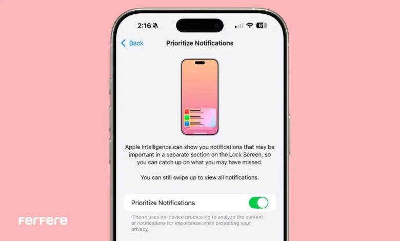 Priority Notifications آیفون