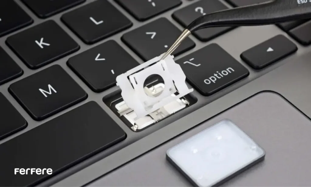 رفع مشکل کار نکردن کیبورد مک بوک