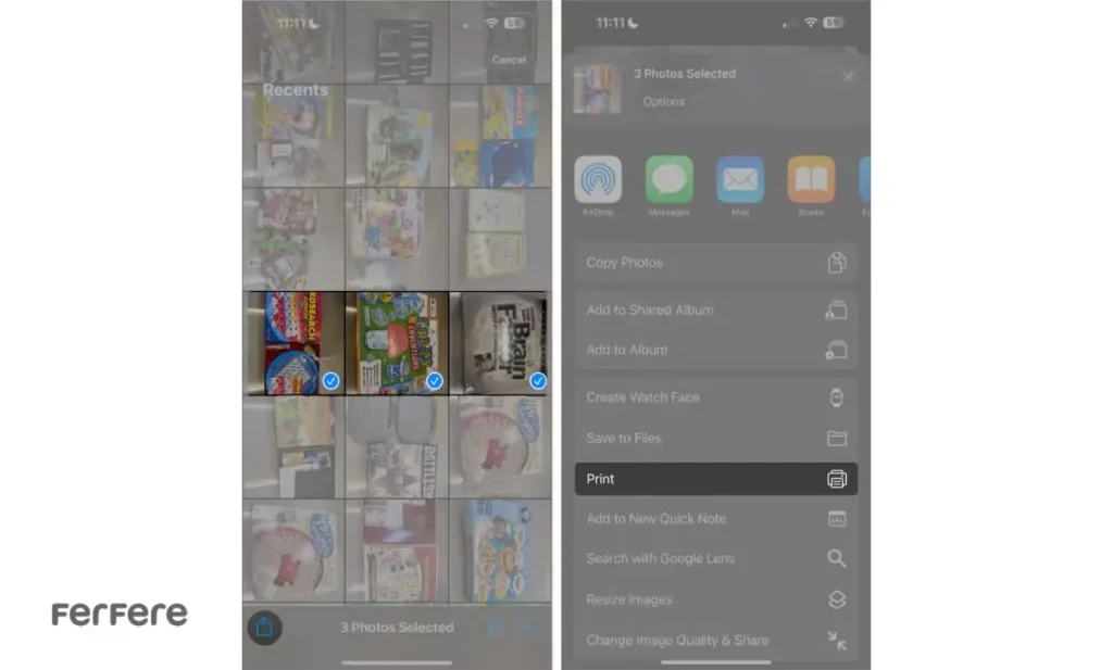 تبدیل عکس به PDF در آیفون