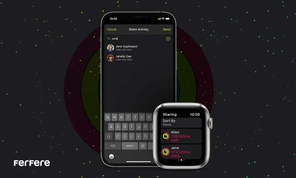 اشتراک گذاری فعالیت اپل واچ با آیفون