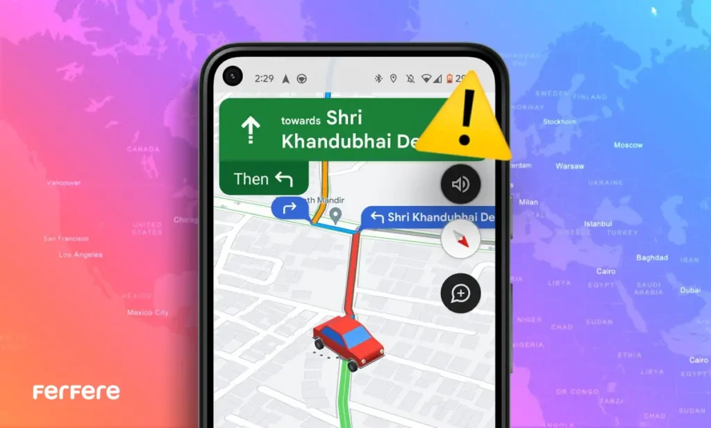 تغییر صدای گوگل مپ