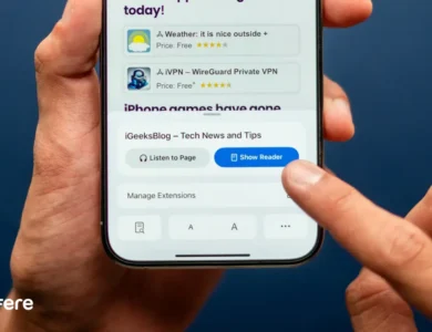 حالت Reader Mode در Safari آیفون