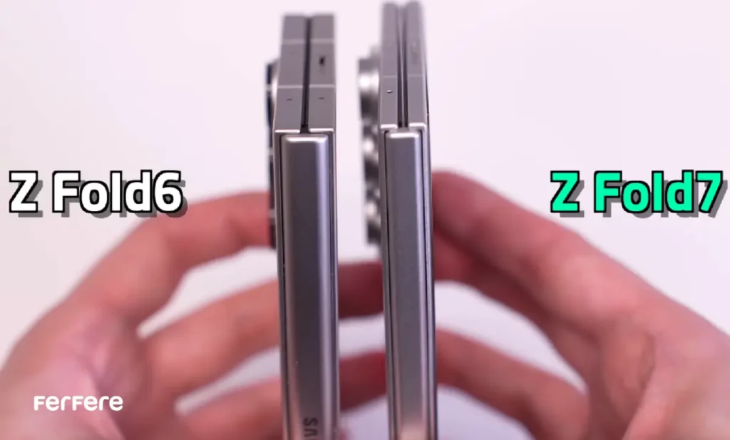 مقایسه z fold 7 و z fold 6