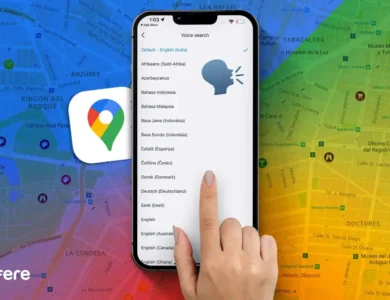 تغییر صدای گوگل مپ