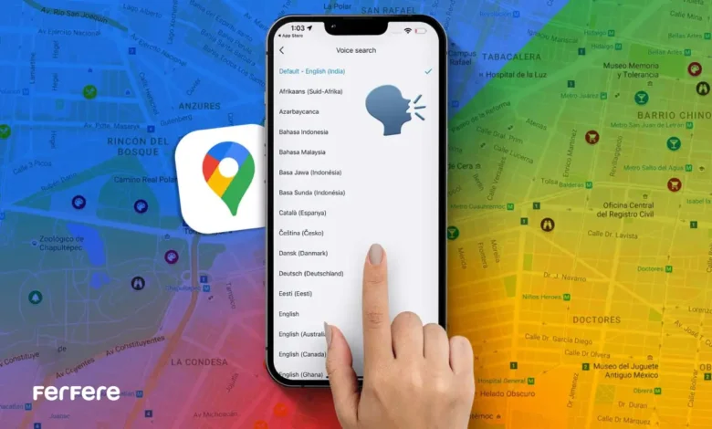 تغییر صدای گوگل مپ