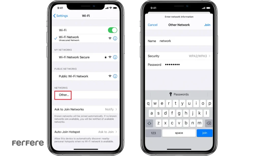 اتصال به شبکه های وای فای مخفی