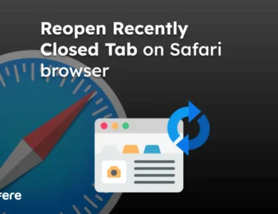 بازیابی تب های بسته شده Safari