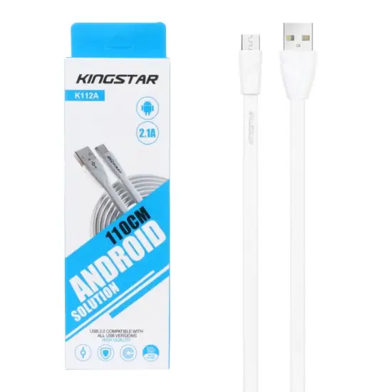 تصویر کابل تبدیل USB به micro USB کینگ استار مدل K112A