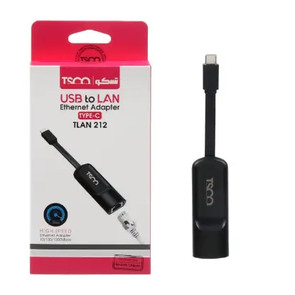 نمایش جزئیات مبدل usb-c به LAN تسکو مدل TLAN 212