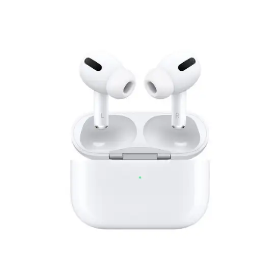 تصویر هدفون بی سیم اپل مدل AirPods Pro 2021 همراه با محفظه شارژ