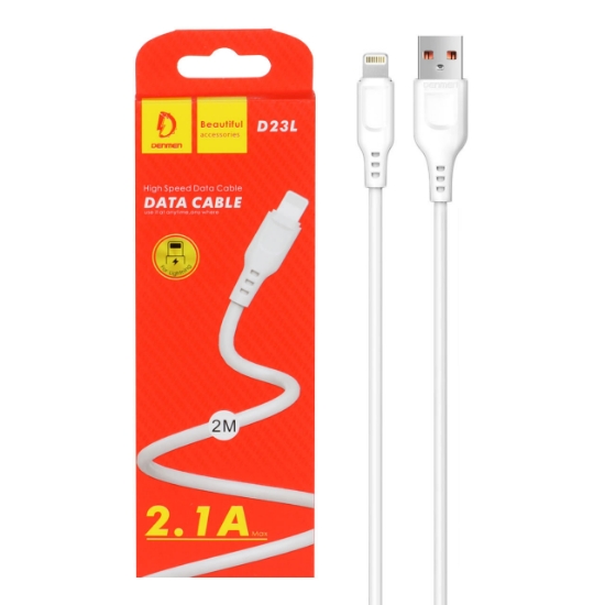 خرید کابل تبدیل USB به لایتنینگ دنمن مدل D23L طول 2 متر