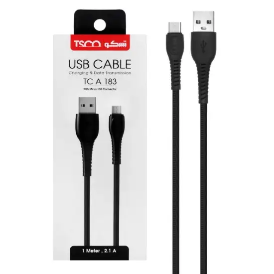 خرید و قیمت کابل USB به microUSB تسکو مدل TC A183-مشکی