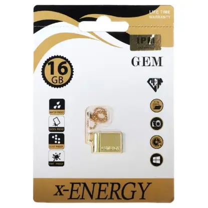 تصویر فلش مموری ایکس-انرژی مدل Golden Gem ظرفیت 16 گیگابایت