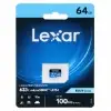 کارت حافظه‌ microSDXC لکسار مدل 633X کلاس 10 استاندارد UHS-I U3 سرعت ظرفیت 64 گیگابایت - تصویر یکم