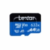 تصویر کارت حافظه‌ microSDXC لکسار مدل 633X کلاس 10 استاندارد UHS-I U3 سرعت ظرفیت 64 گیگابایت