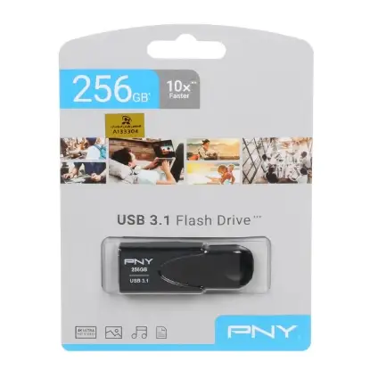 نمایش جزئیات فلش مموری پی ان وای مدل ATT4 USB3.1 ظرفیت 256 گیگابایت