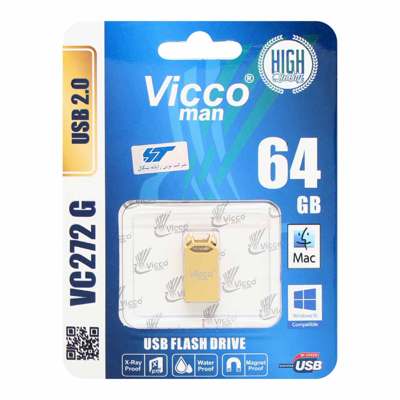 فلش مموری ویکومن مدل VC272 G USB2.0 ظرفیت 64 گیگابایت