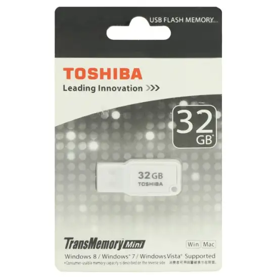 تصویر فلش مموری توشیبا مدل TransMemory Mini USB 2.0 ظرفیت 32 گیگابایت