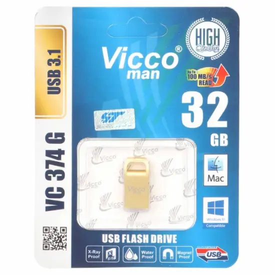 تصویر فلش مموری ویکومن مدل vc374 G ظرفیت 32 گیگابایت