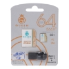 تصویر کارت حافظه microSDXC کوئین تک مدل +Elite Pro 566X کلاس 10 استاندارد UHS-I U3 سرعت 85MBps ظرفیت 64 گیگابایت به همراه آداپتور SD و کارت خوان