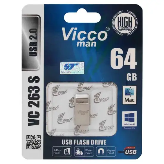 تصویر فلش مموری ویکومن مدل VC263 S USB2.0 ظرفیت 64 گیگابایت