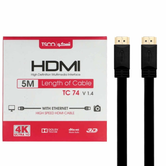 تصویر کابل HDMI تسکو مدل TC 74 به طول 5 متر