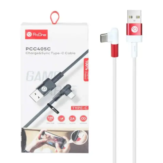 تصویر کابل تبدیل USB به USB-C پرووان مدل PCC405C طول 1 متر