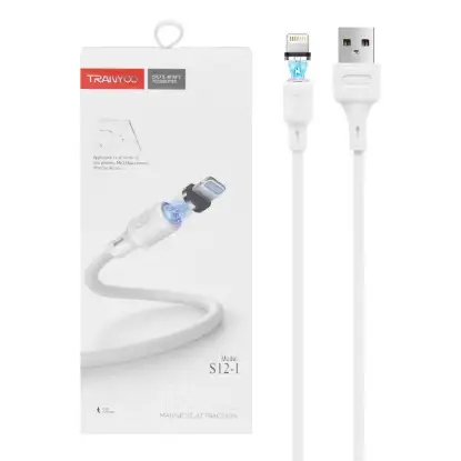 نمایش جزئیات کابل تبدیل USB به Lightning ترانیو مدل S12-I طول ا متر