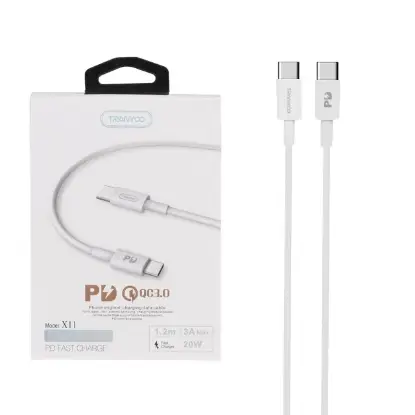 نمایش جزئیات کابل تبدیل USB به USB-C ترانیو مدل S3 طول 1.2 متر