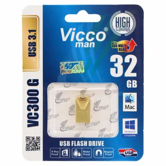 تصویر فلش مموری ویکومن مدل VC300 G ظرفیت 32 گیگابایت