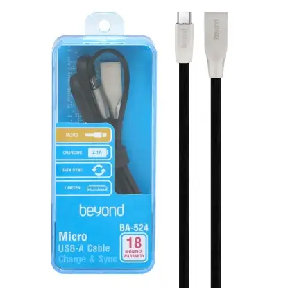 نمایش جزئیات کابل تبدیل USB به MicroUSB بیاند مدل BA-524 طول 1متر