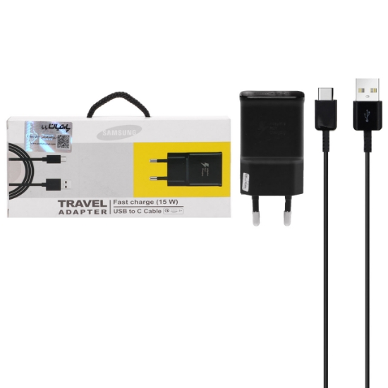 تصویر شارژر دیواری فست شارژ تک پورت سامسونگ به همراه کابل شارژ USB-C