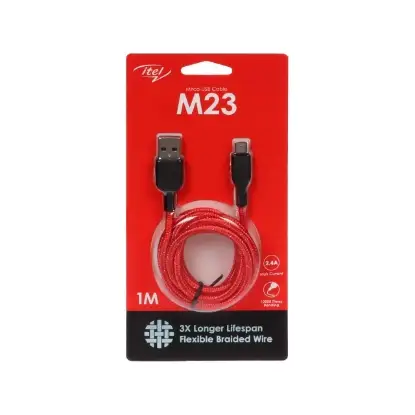 نمایش جزئیات کابل تبدیل USB به microUSB آیتل مدل ICD-M23 طول 1 متر
