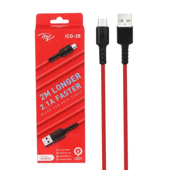 تصویر کابل تبدیل USB به microUSB آیتل مدل ICD-28 طول 2 متر