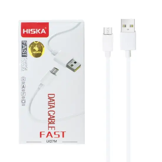 تصویر کابل تبدیل USB به MicroUSB هیسکا مدل LX27M طول 1 متر