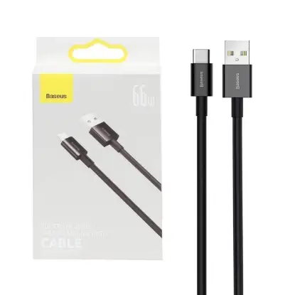 نمایش جزئیات کابل تبدیل USB به USB-C باسئوس مدل CATYS-A01 طول 2 متر